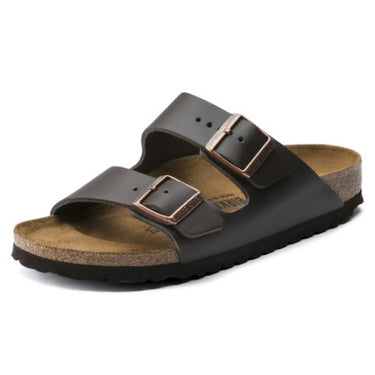 Birkenstock Arizona Sandal Dark Brown Smooth Leather Narrow Fit